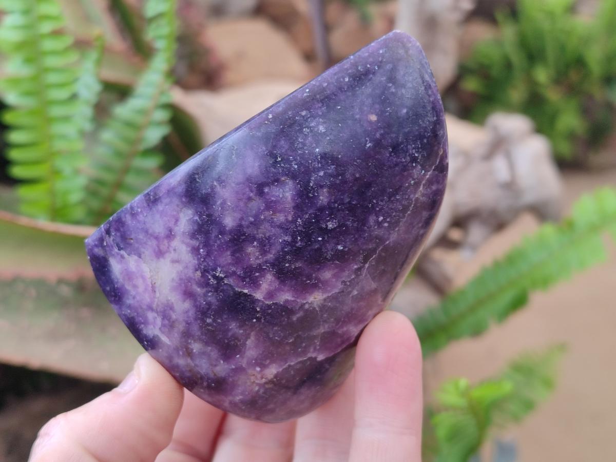 Polished Lepidolite Free Forms x 4 From Zimbabwe - Toprock Gemstones and Minerals 