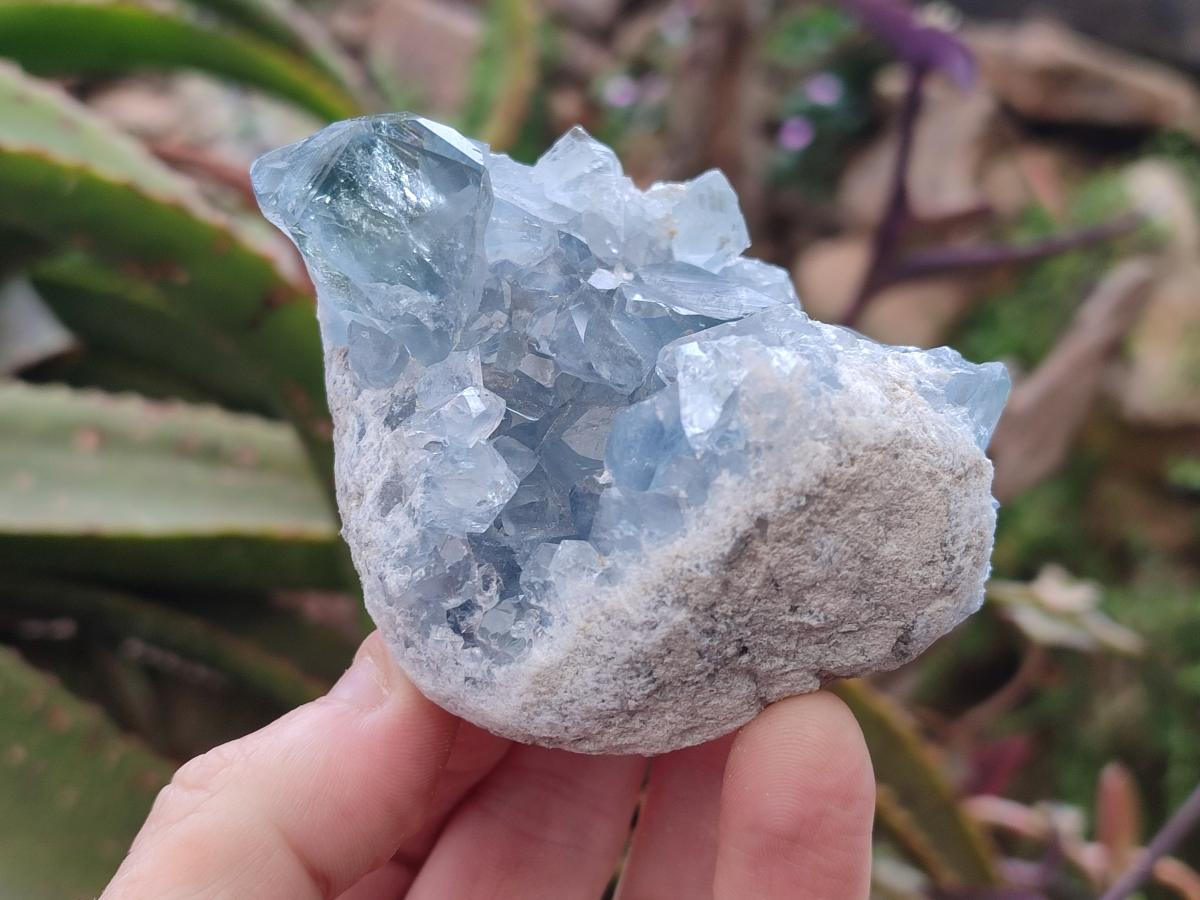 Natural Blue Celestite Specimens x 6 From Sakoany, Madagascar - Toprock Gemstones and Minerals 