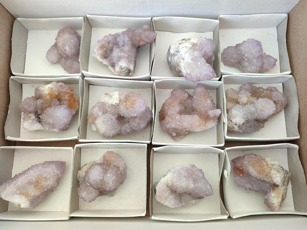 Natural Spirit Amethyst Crystals and Clusters x 12 From Boekenhouthoek, South Africa - Toprock Gemstones and Minerals 