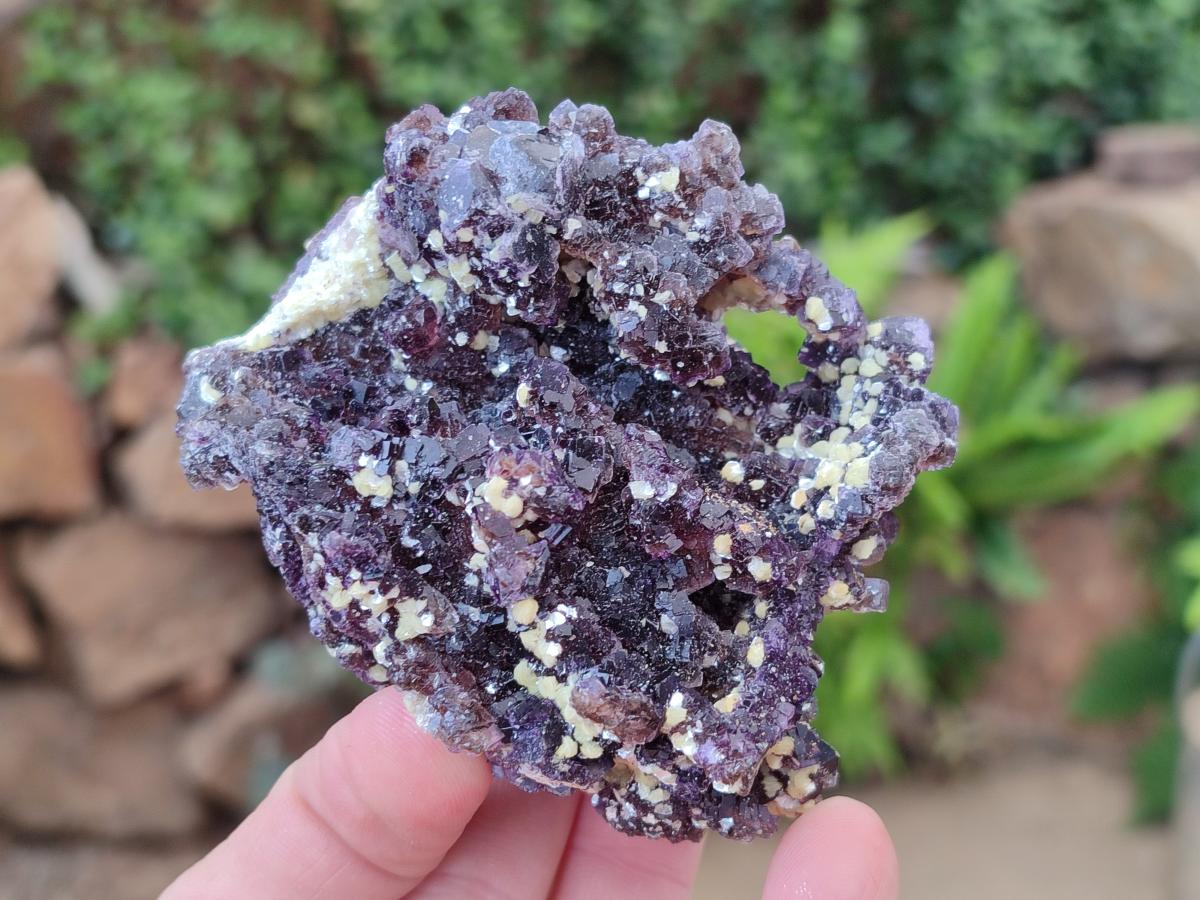 Natural Smokey Fluorite with yellow Muscovite Mica Specimens x From Erongo, Namibia - Toprock Gemstones and Minerals 