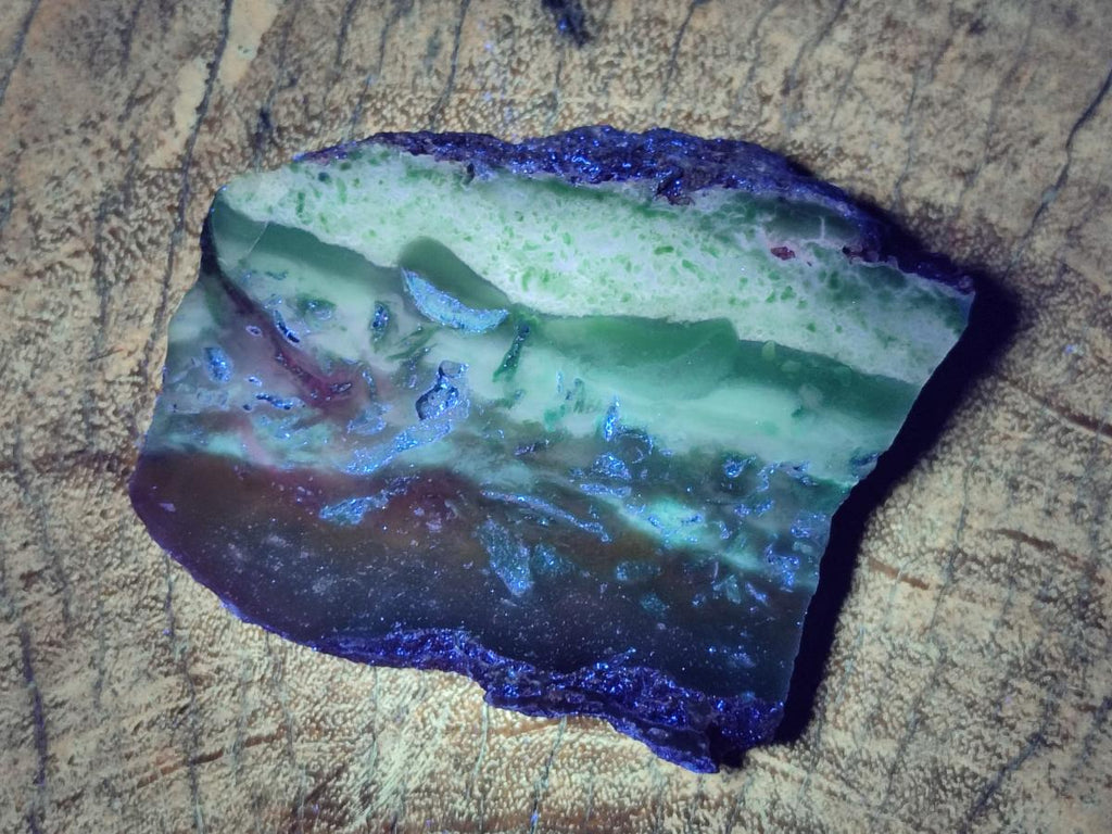 Polished One Side Great Dyke Mtorolite Chrysoprase Slices x 6 From Great Dyke Mountain Range, Zimbabwe - Toprock Gemstones and Minerals 