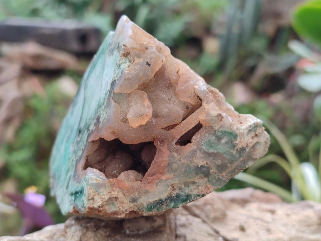 Polished One Side Great Dyke Mtorolite Chrysoprase Slices x 6 From Great Dyke Mountain Range, Zimbabwe - Toprock Gemstones and Minerals 