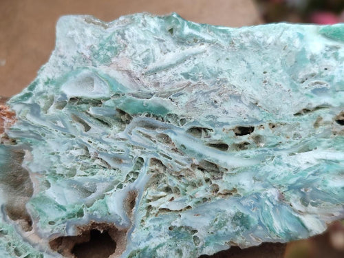 Polished One Side Great Dyke Mtorolite Chrysoprase Slices x 6 From Great Dyke Mountain Range, Zimbabwe - Toprock Gemstones and Minerals 