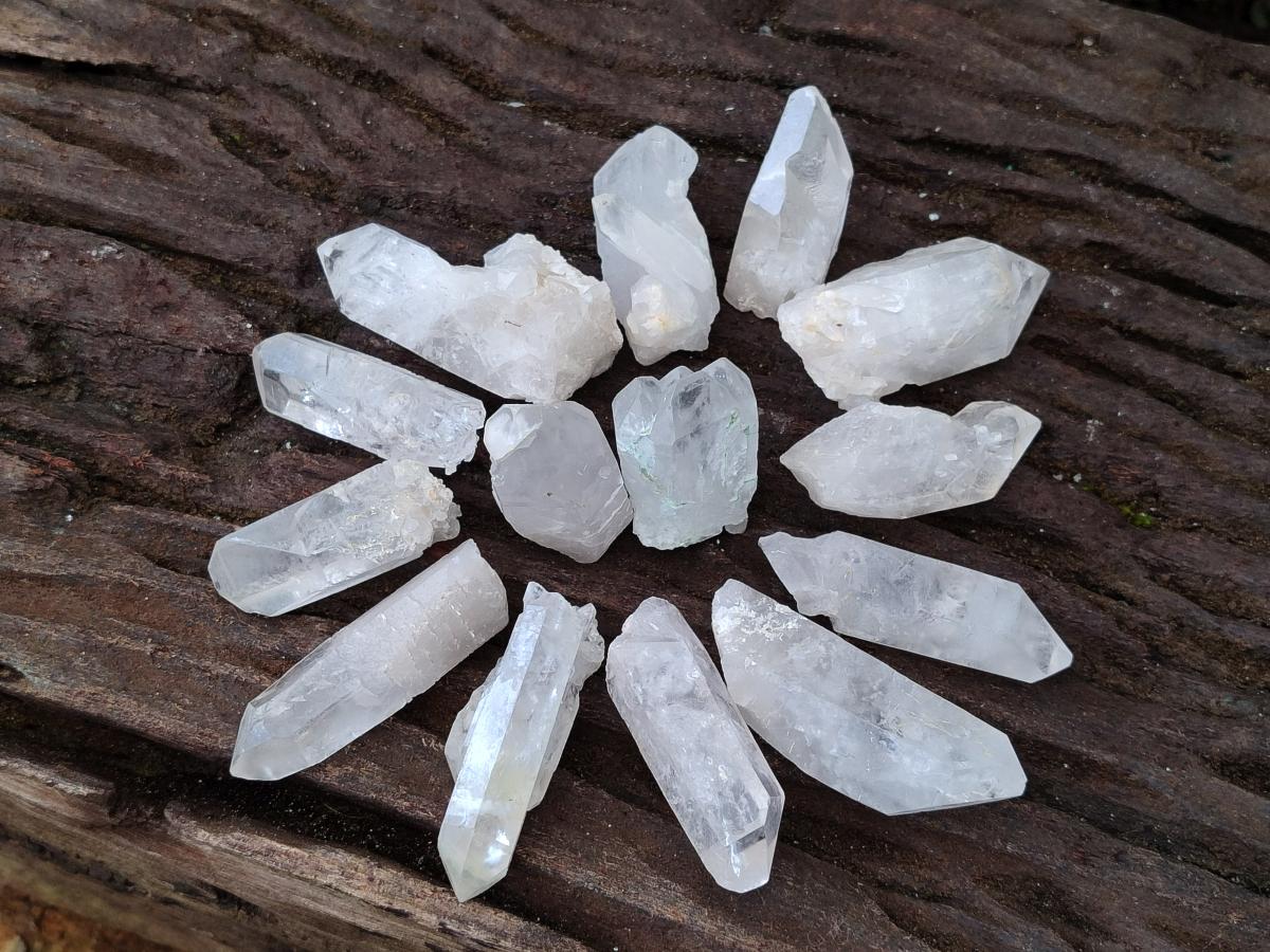 Natural Clear Mpika Quartz Crystals x 35 From Mpika, Zambia - Toprock Gemstones and Minerals 