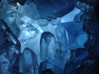 Polished and Natural Blue Celestite Eggs x 2 From Sakoany, Madagascar