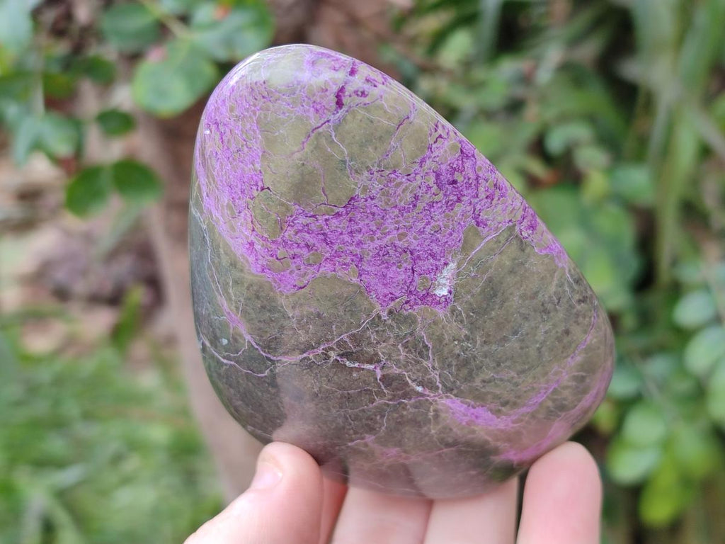 Polished Stichtite Standing Display Pieces x 2 From Barberton, South Africa