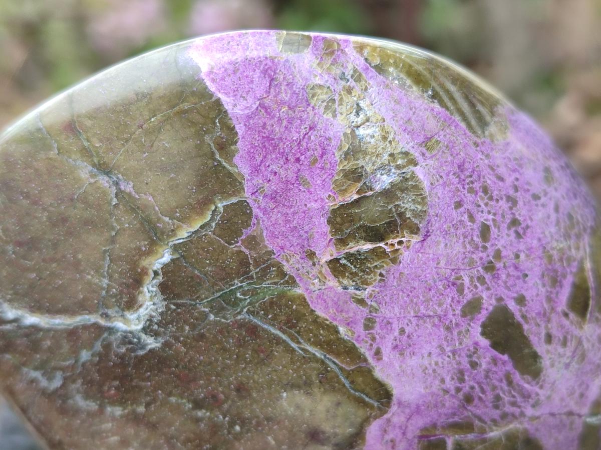 Polished Stichtite Standing Display Pieces x 2 From Barberton, South Africa