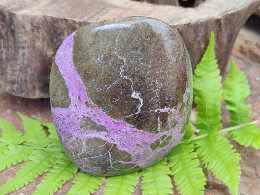 Polished Stichtite Standing Display Pieces x 2 From Barberton, South Africa