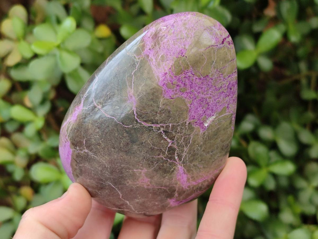 Polished Stichtite Standing Display Pieces x 2 From Barberton, South Africa