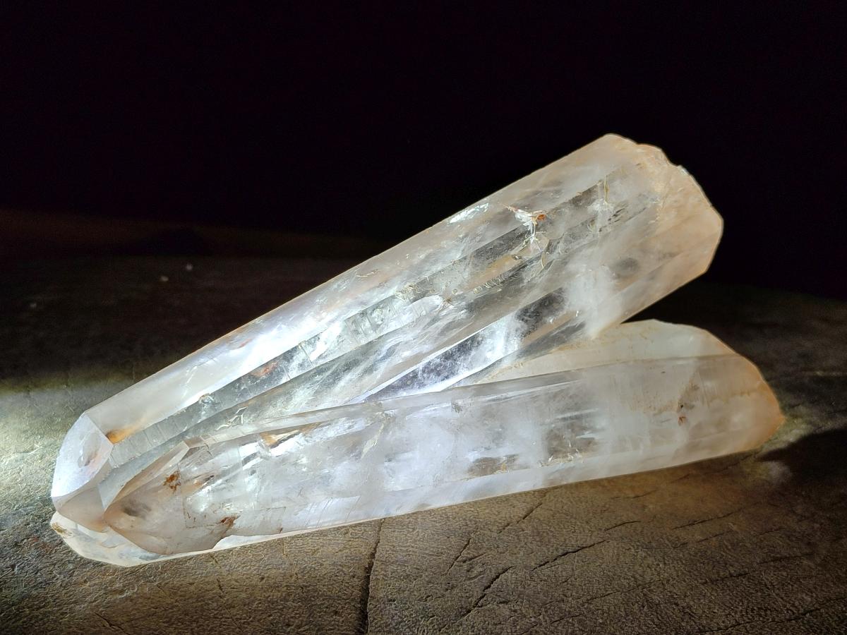Natural Large Malagasy Quartz Crystals x 2 From Madagascar