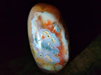 Polished and Natural Red Shashe River Sardonyx Agate Standing Display Pieces x 2 From Shashe River, Zimbabwe