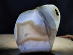 Polished Blue Lace Agate Standing Display Pieces x 2 From Nsanje, Malawi