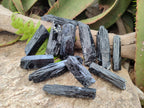 Natural Schorl Black Tourmaline Crystal Specimens x 12 From Erongo, Namibia