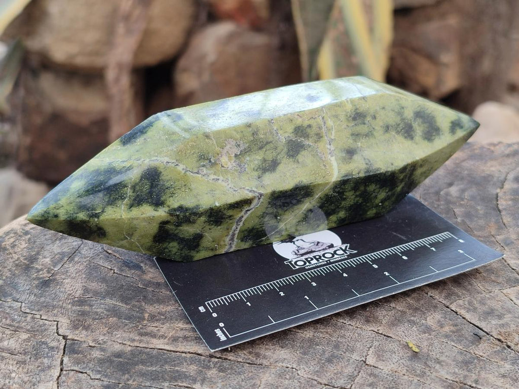 Polished Double Terminated Leopard Stone Crystals x 6 From Zimbabwe