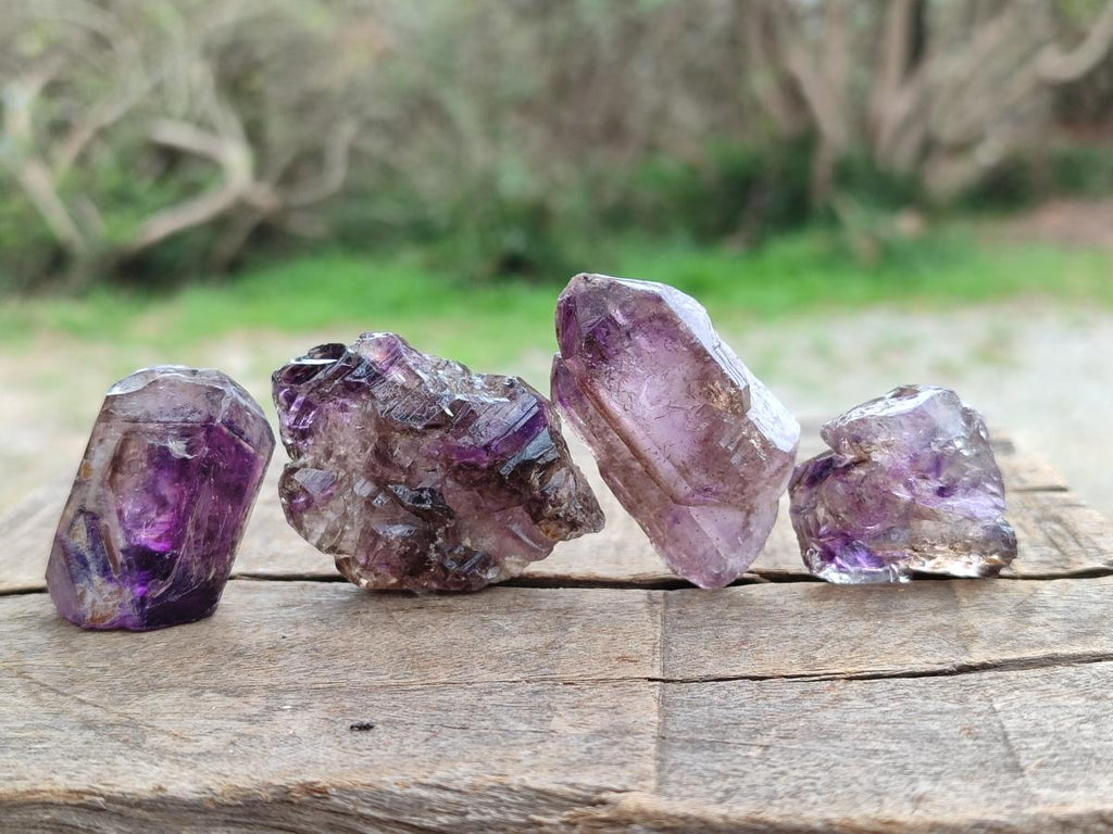 Natural Window Amethyst Crystals x 39 From Chiredzi, Zimbabwe