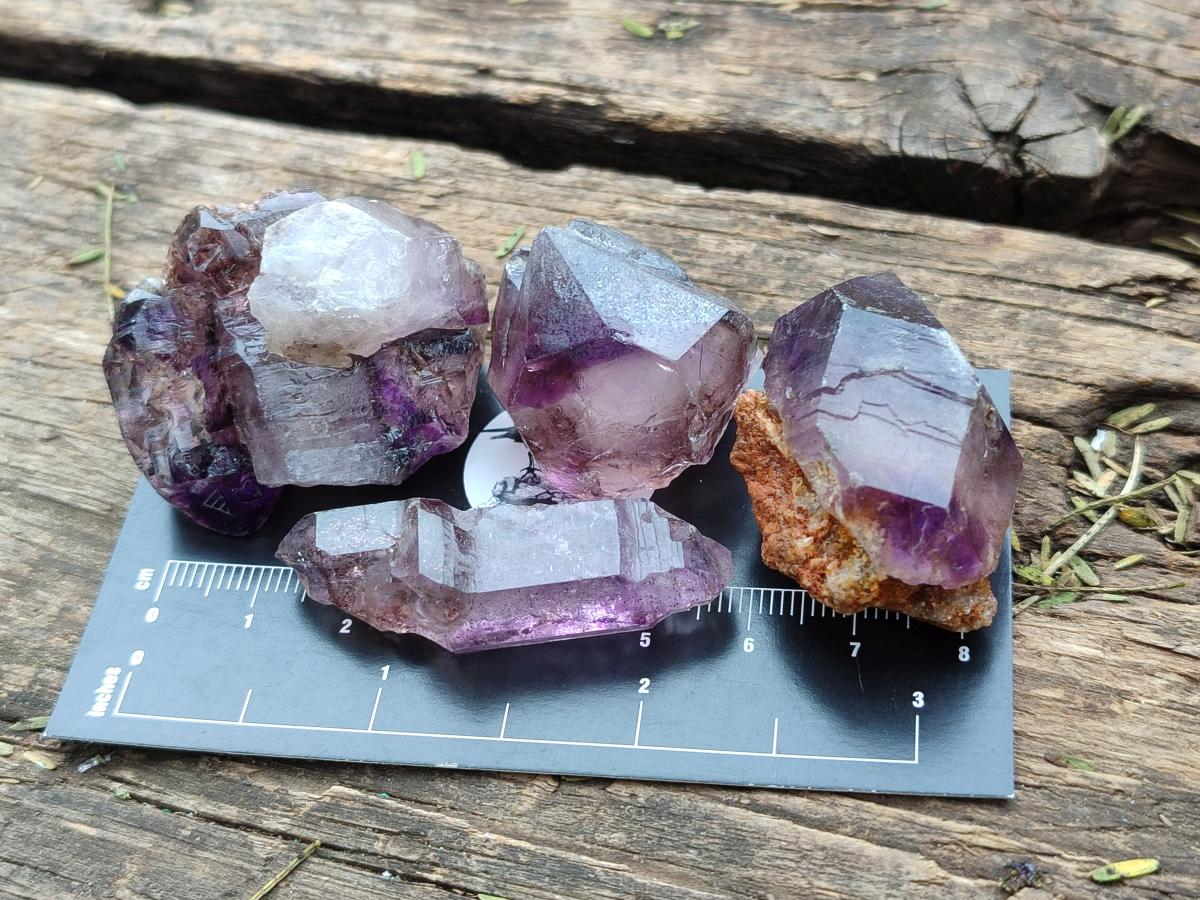 Natural Window Amethyst Crystals x 39 From Chiredzi, Zimbabwe