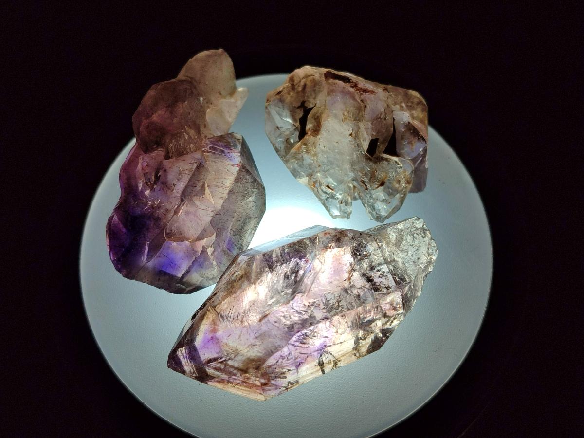 Natural Window Amethyst Crystals x 39 From Chiredzi, Zimbabwe