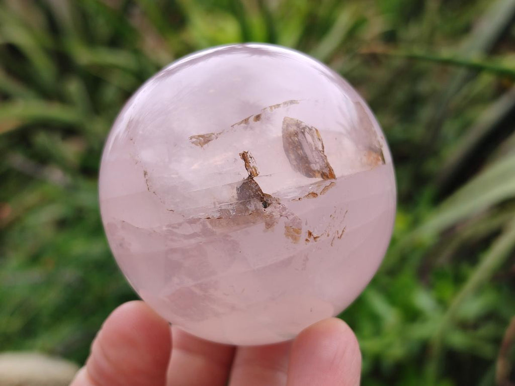 Polished Gemmy Rose Quartz Spheres x 4 From Madagascar