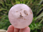 Polished Gemmy Rose Quartz Spheres x 4 From Madagascar