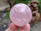 Polished Gemmy Rose Quartz Spheres x 4 From Madagascar
