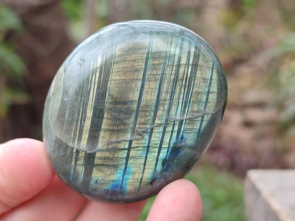 Polished Labradorite Palm Stones x 12 From Madagascar