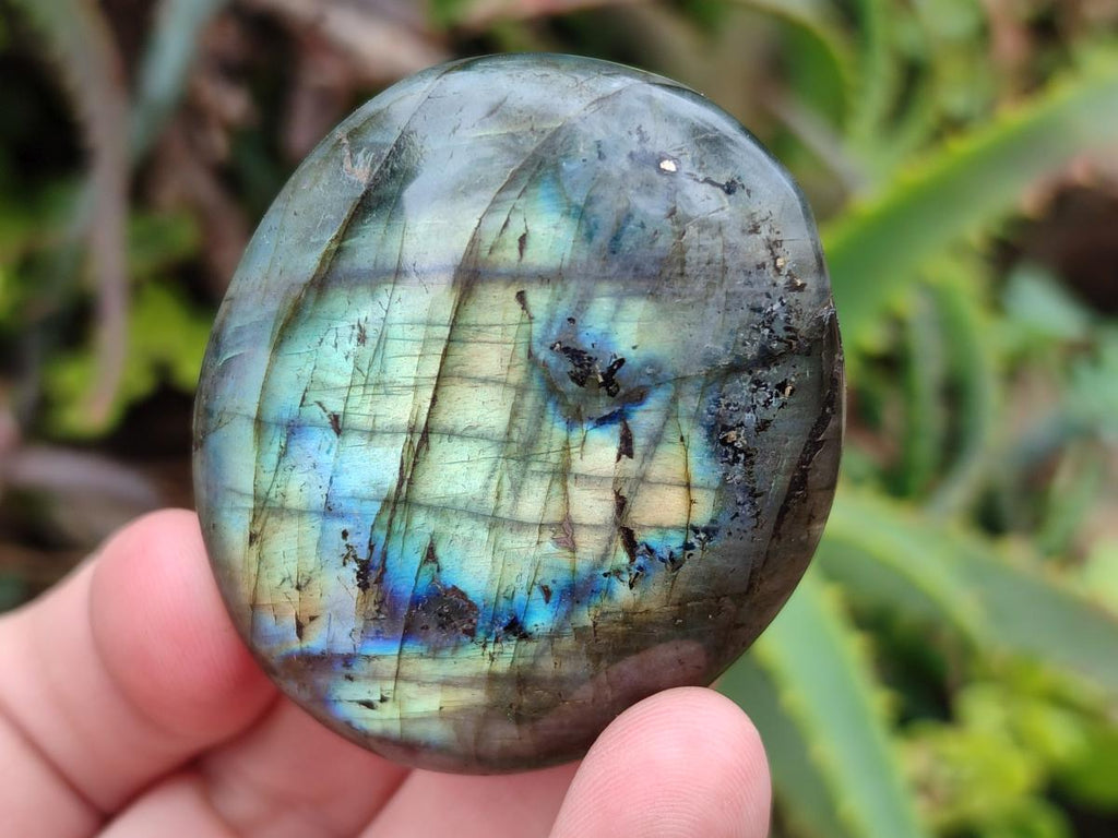 Polished Labradorite Palm Stones x 12 From Madagascar