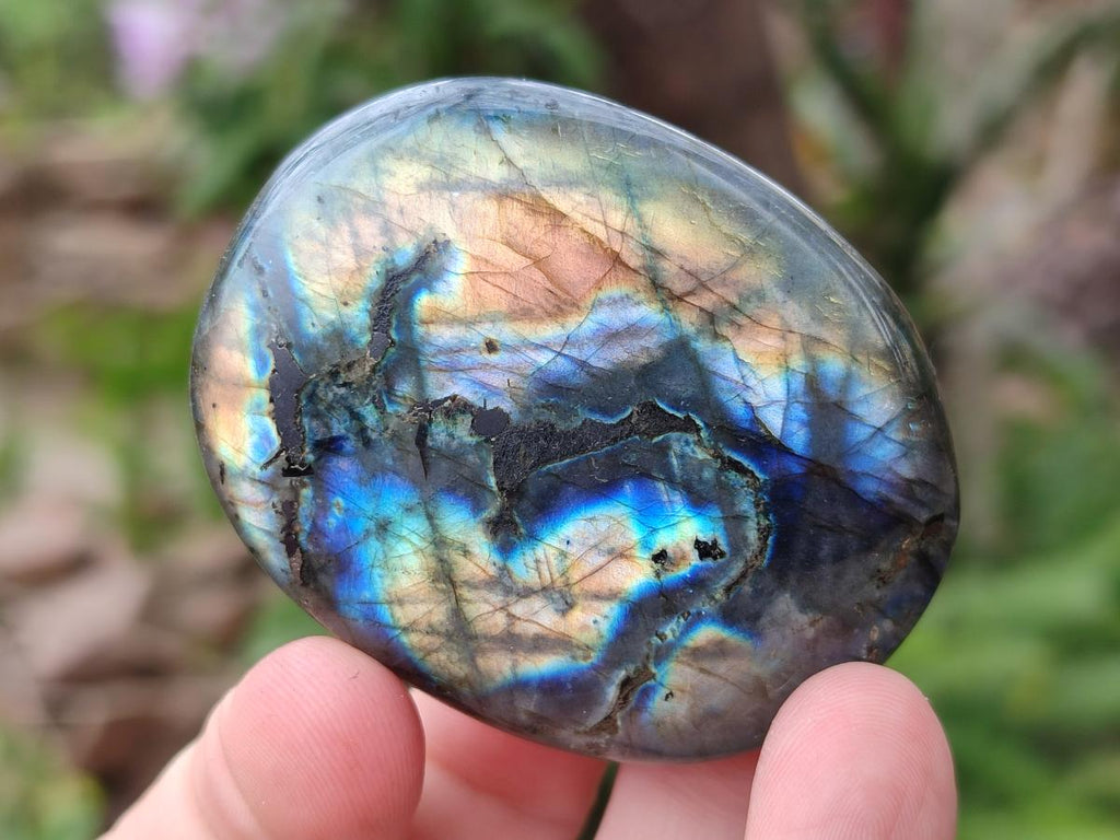 Polished Labradorite Palm Stones x 12 From Madagascar