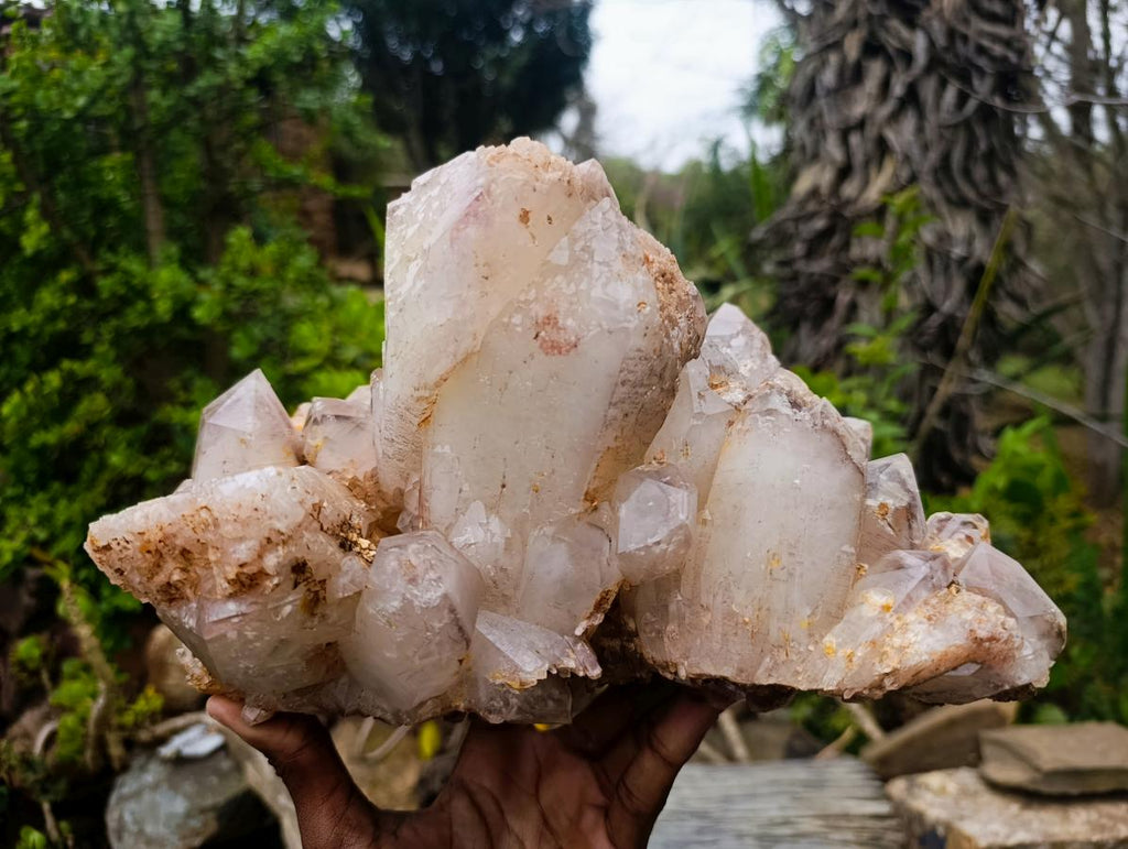 Natural XL Red Hematoid Quartz Cluster x 1 From Karoi, Zimbabwe