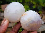 Polished Banded Agate Galets x 24 From Madagascar