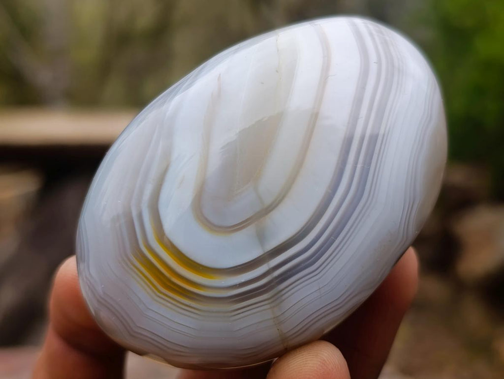 Polished Banded Agate Galets x 24 From Madagascar