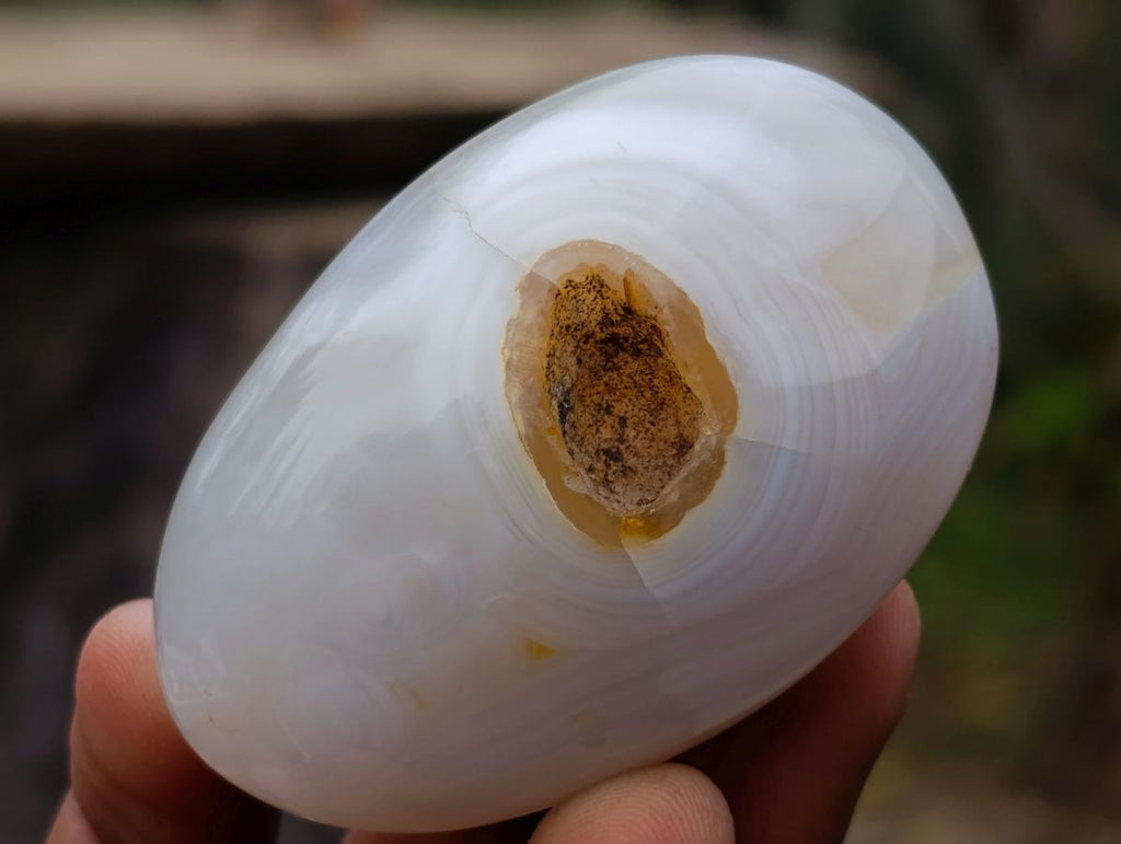 Polished Banded Agate Galets x 24 From Madagascar