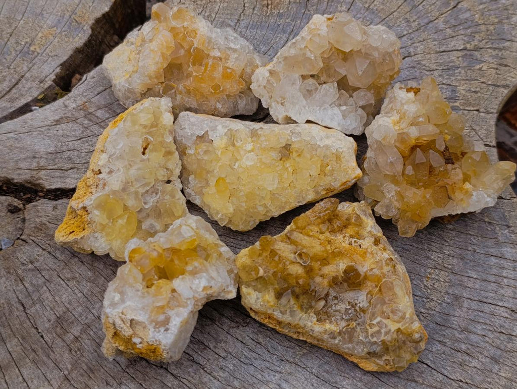Natural Limonite Quartz Clusters x 24 From Solwezi, Zambia