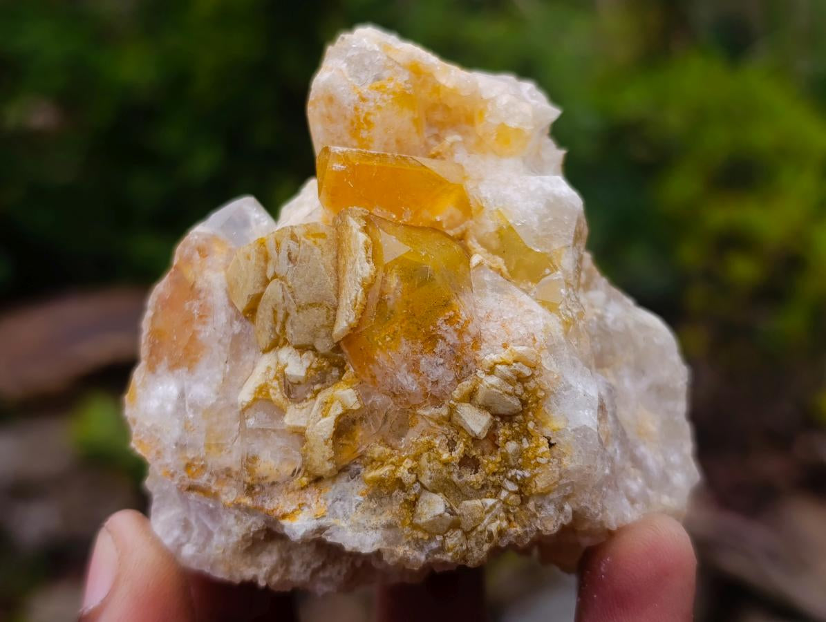 Natural Limonite Quartz Clusters x 24 From Solwezi, Zambia