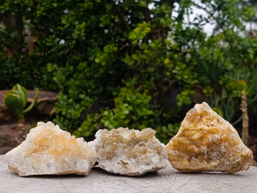 Natural Limonite Quartz Clusters x 24 From Solwezi, Zambia