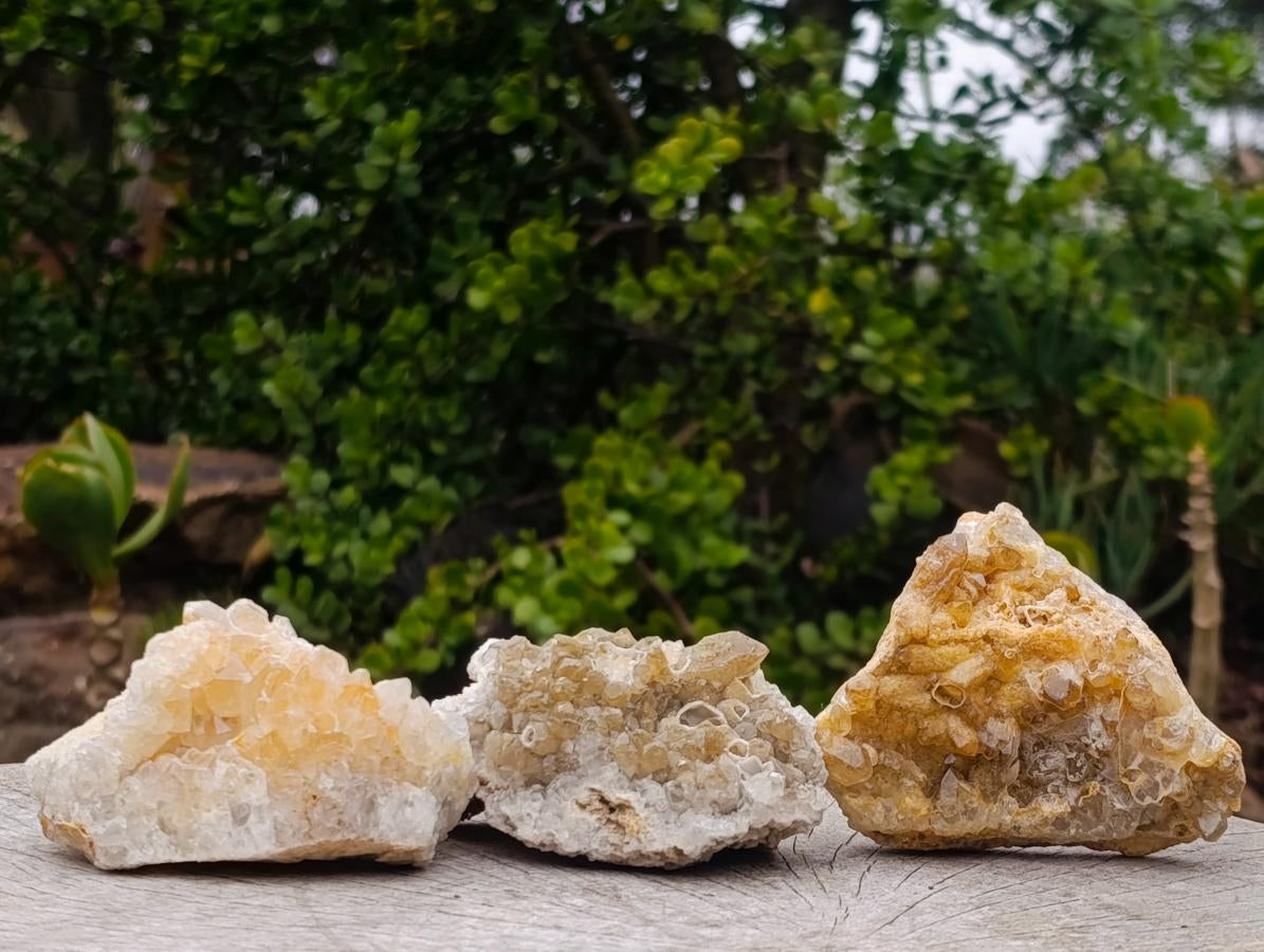 Natural Limonite Quartz Clusters x 24 From Solwezi, Zambia
