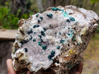 Natural Ball Malachite Specimens on Quartz and Dolomite Matrix x 2 From Mindingi Mine, Kambove, Congo