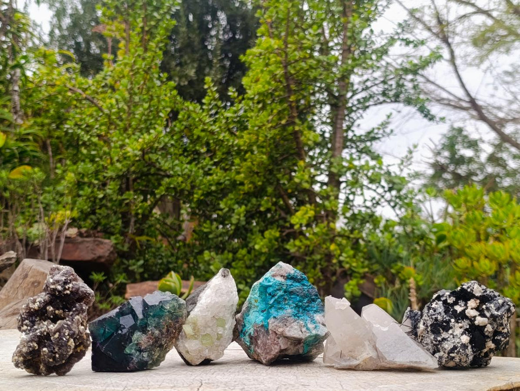 Natural Mix of Mineral Specimens x 6 From Erongo, Namibia