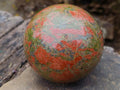 Polished Large Unakite Spheres x 2 From Messina, South Africa