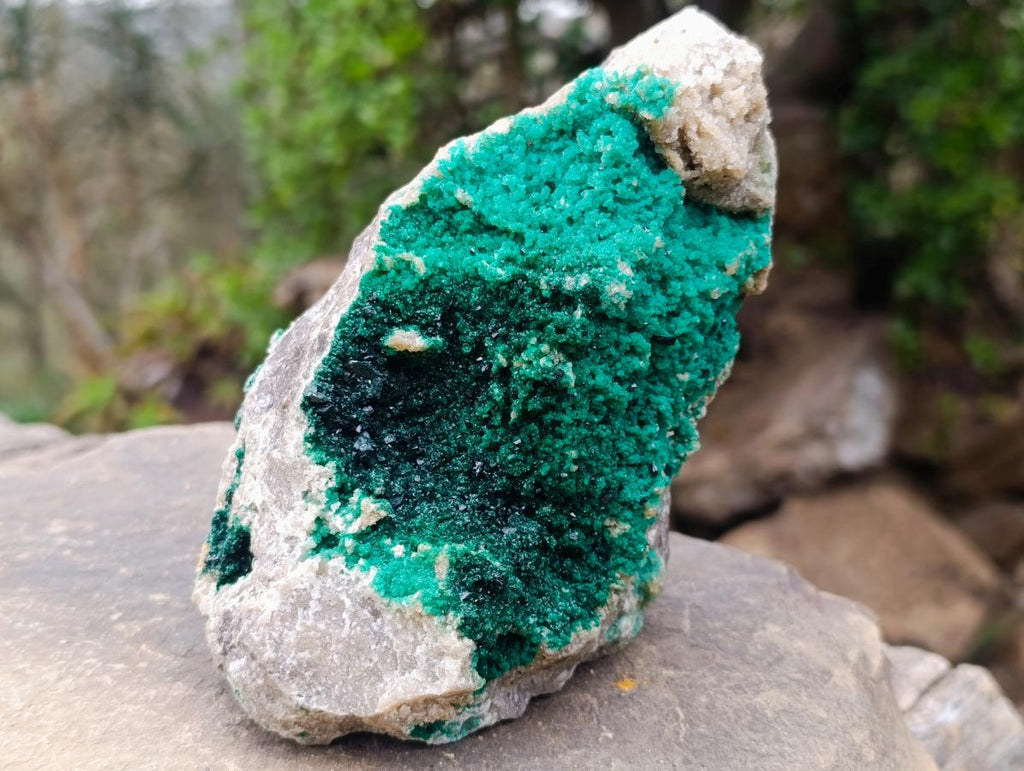 Natural Crystalline Malachite Specimens x 2 From Tenke Fungurume, Congo