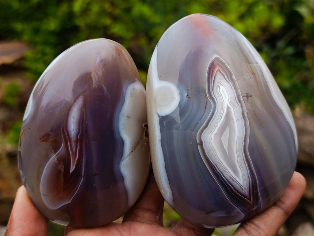 Polished Red Shashe River Agate Free Forms x 12 From Shashe River, Zimbabwe