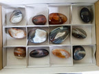 Polished Red Shashe River Agate Free Forms x 12 From Shashe River, Zimbabwe