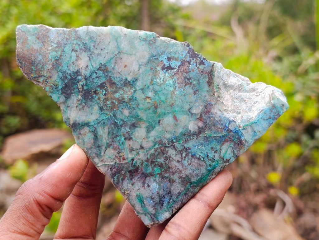 Polished One Side Shattuckite Slices x 8 From Kaokoveld, Namibia
