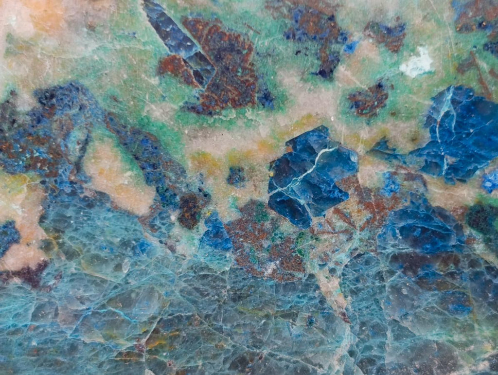 Polished One Side Shattuckite Slices x 8 From Kaokoveld, Namibia