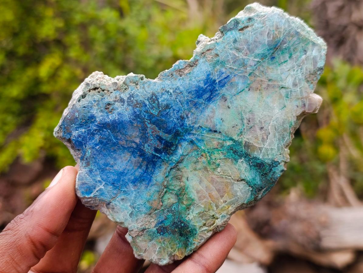 Polished One Side Shattuckite Slices x 8 From Kaokoveld, Namibia