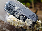Natural Smokey Quartz Crystals with Schorl Black Tourmaline x 3 From Erongo, Namibia