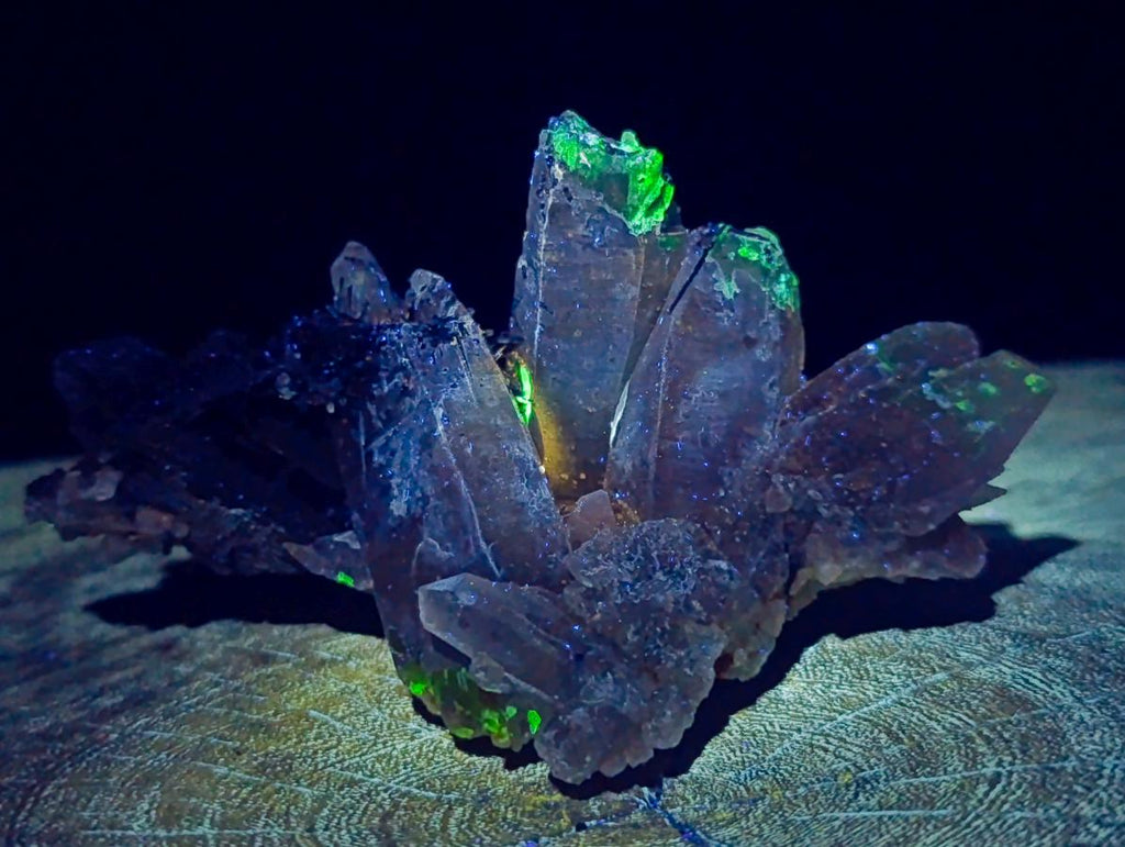 Natural Smokey Quartz Crystals with Schorl Black Tourmaline x 3 From Erongo, Namibia