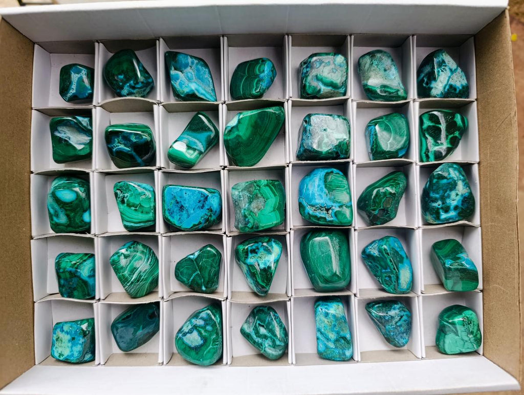 Polished Malacolla Free Forms x 35 From Kulukuluku, Congo