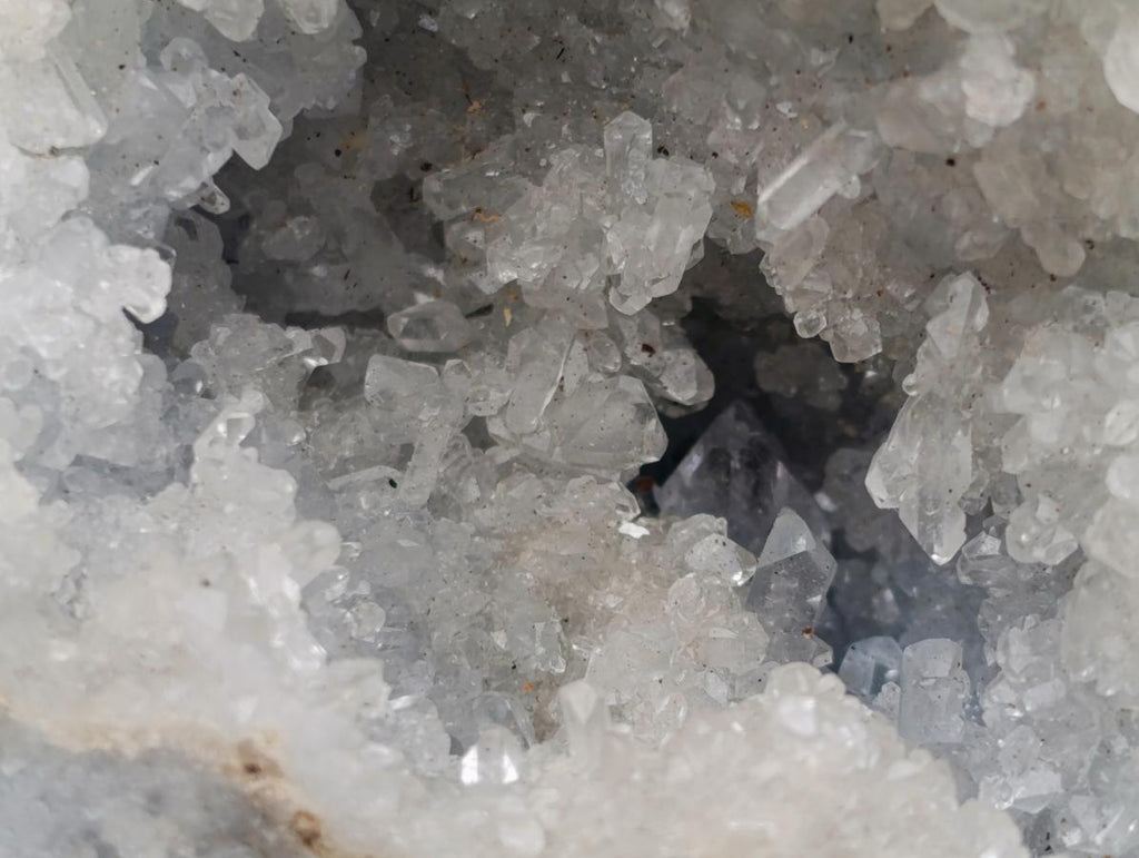 Polished and Natural XL Blue Celestite Egg x 1 From Sakoany, Madagascar