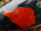 Polished Bloodstone Standing Display Pieces x 2 From Swaziland