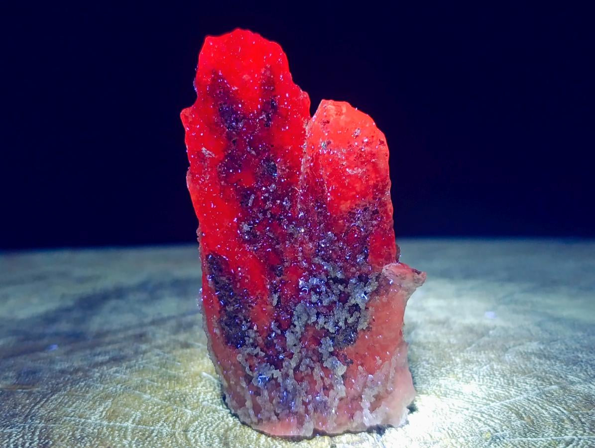 Natural Drusy Quartz Coated "Cock Spur" Calcite Crystals x 12 From Albert's Mountain, Lesotho